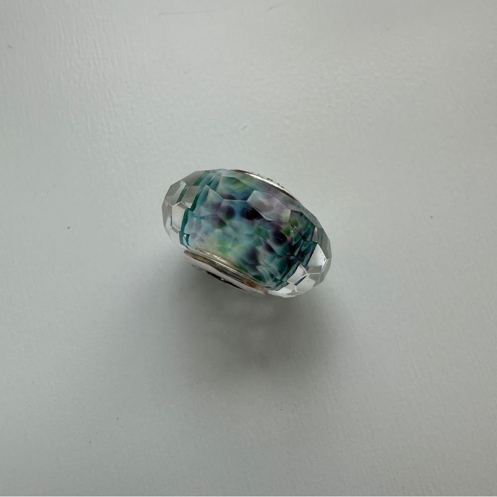 PANDORA TROPICAL SEA GLASS FACETED MURANO CHARM - Picture 3 of 6